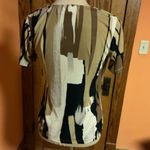 Vtg 90s earthy geometric top Tan Size XS Photo 5
