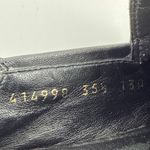 Gucci Women's Black Leather Horsebit Accent Slip On Loafers Flats 35 1/2 US 4.5 Photo 6