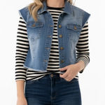 No Boundaries  jean jacket cropped size XXlarge juniors Photo 0