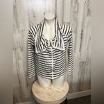 Stripped zip up sweater Black Size XL Photo 3