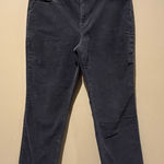 Talbots  Pants Womens 14 Gray Simply Flattering 5 Pocket Corduroy Tapered Ankle Photo 0