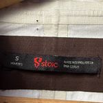 Stoic Nikwax Hooded Full Zip Jacket in Brown Blue Size Small Photo 4