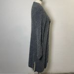POL Gray Long Fuzzy Cardigan Sweater β Cozy Fall Layering Medium Photo 4