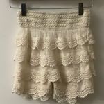 Prime Cut Cream Lace Ruffle Shorts M/L Balletcore Boho Coquette Girl Fairycore Size M Photo 1
