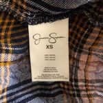 Jessica Simpson  Jenna Womens Boho Hi-Lo Plaid Notch-Neck Pullover Top Small Photo 7
