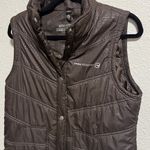 Free Country brown puffer jacket vest women's size medium Photo 2