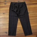 Karen Kane  Black Eyelet Embroidered Silk Ankle Pants Womens Size 14 Dressy Photo 3