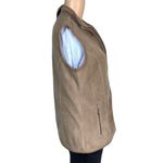 Karen Scott Sport Womens Performance Fleece Vest Full Zip Tan Brown Small Photo 4