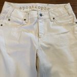 Apostrophe  Straight Leg White Stretch Jeans 6 Photo 1