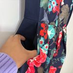 Kaya & Sloane Calinda Floral Fit & Flare Dress Size S NWT – Bold Garden Print Blue Photo 4