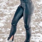 ZARA Black Leather/like Pants Photo 0
