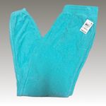Jenni NWT‎ ’s Intimates Turquoise Smocked-Waist Terrycloth Jogger Pants Sz XS Photo 1