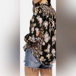 Free People  Hold On To Me Floral Printed Top Button Down Photo 4