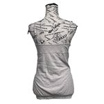 Wear It Declare It Y2K Gray Lace Trim Camisole Tank Top Babydoll M Beige Boho Size M Photo 4