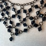Victorian Style Bib Necklace Black Photo 1