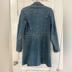 Halogen  Denim Trench Coat Sz M Photo 1