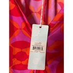 Mud Pie Samantha Sleeve Tunic Azalea Print Red Pink Orange Women's L Photo 1