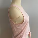 Wildfox Sweat Tie Front Workout Tank Top- Blushing Bride (Pink)- Size Large- NWT Photo 3