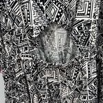 Mossimo Supply Co Black and cream abstract print cutout back dress with pockets size small NWT Photo 5
