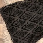 THML knit top with semi sheer wide eyelash sleeves S Photo 8