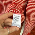 American Eagle  Red/Orange & White Striped Long Sleeve Shirt Size Large Photo 2