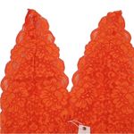 FREE PEOPLE x HAH Lace Bodysuit Sz XS Burn Orange Feminine Party Resort Boho NWT Photo 6