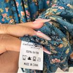 Natural Life  Eliza Turquoise Floral Maxi Dress Size XL Boho Tiered Flow Photo 7