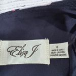 Eliza J  Floral Print 3/4 Balloon Sleeve Faux Wrap Hi-Low Maxi Dress Photo 5