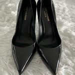 Saint Laurent  YSL Anja Black 110 Patent Leather Pumps Shoes Italy Sz 39.5 39 1/2 Photo 1