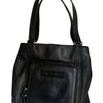 Fossil Leather Tote Bag – Black Vintage Y2K Large Purse Photo 0