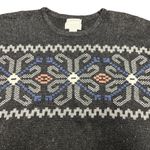 Christopher & Banks Fair Isle Snowflake sweater hand embroidered Crewneck Large Photo 3