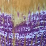 Zenana Outfitters Purple Yellow Tie Dye VNeck Short Sleeve Top XL Photo 5