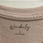 Wonderly  blush, pink, flower, and moon, forever, dreaming graphic shirt Photo 4