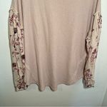Knox Rose  Thermal Long Sleeve Top Light Pink Floral Photo 9