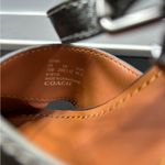 Coach High Wedge Espadrille Cross Band Silver/Gray Logo Size 10B Buckle Charm Photo 7