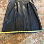ZARA  Black Faux Leather Midi Dress Photo 2