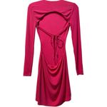 Lovers + Friends NWT Revolve Georgie Open Back Mini Dress Rasberry Red Small Photo 3
