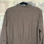 Sanctuary Clothing Women's Brown Linen Blend Utility Jacket Large Belt Neutral Photo 6