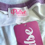 The Pulse Boutique Top S Feathers 3/4 Sleeve Aztec Baseball Jersey Style New Photo 3