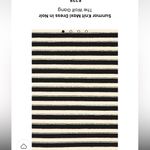 Striped Black and White Maxi Dress Size XS Photo 3