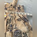 C&C California NWT  Size M Tan Blue Paisley Smocked Tank Top Bows Boho Peasant Photo 10