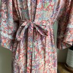 Vintage‎ Woodland Puff Sleeve Maxi Dress Mushrooms Squirrel Foxes 70s medium Pink Photo 8