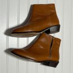 J.Crew Frankie Leather Sepia Brown Ankle Boots Photo 3