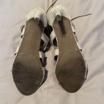 Fergalicious Heartthrob faux suede lace up back zip heeled sandals EUC Photo 11