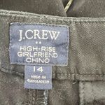 J.Crew  Black High Rise Girlfriend Chino’s Size 14 Photo 6
