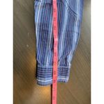 Roamans‎ Striped Shirt Blouse Womens Plus Size 22W Button Up Blue Church Office Photo 11