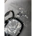 Monet Vintage Twist Bead Beaded Necklace Black Photo 7