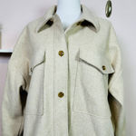 Banana Republic Beige Longsleeve Shaket, Petite Large Photo 2
