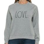 Rae Dunn  LOVE Heather Gray Sweatshirt Photo 1
