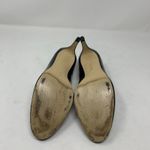 Talbots Women’s Black Leather Croc Embossed Round Toe Pumps Size 8 Classic Heels Photo 5